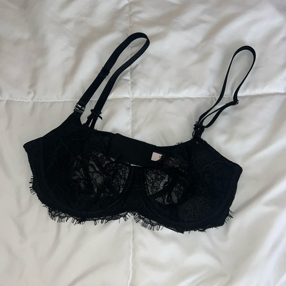 34D NEW Dream Angels Wicked Unlined Lace Balconette Bra